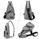 thumbnail image 4 of Mochila bandolera multifunción con puerto de carga USB en el pecho, 4 of 8