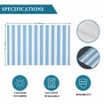 thumbnail image 5 of Sky Blue White Striped Placemats Set of 6,Wipeable Washable Table Mats for Dining Tables, Geometric Lines Place Mats for Kitchen Event Party Tabletop Decor, 5 of 9