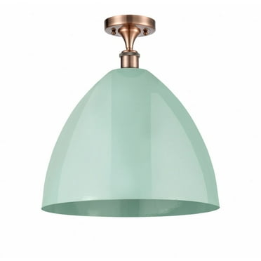 Innovations Lighting - Plymouth Dome - 1 Light Semi-Flush Mount In Industrial