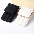 thumbnail image 3 of 3Pcs Professional Stainless Steel Eyebrow Hair Removal Tweezer Set Brow Remover Tweezer Clips Beauty Tools with PU Leather Travel Case for Women and Girls, Pink, 3 of 3