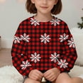 thumbnail image 5 of Piuwrlz Sweatshirts Toddler Girls Winter Loose Sweat Top Hoodie Red Size 2 Years, 5 of 7