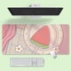 thumbnail image 1 of Alfombrilla de ratón grande de Anime rosa para Gamer, alfombrilla de ratón Kawaii XXL para Gaming, borde de bloqueo de goma Otaku, alfombrilla de escritorio para portátil de moda grande LIUWENJING unisex, 1 of 2