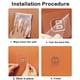 thumbnail image 4 of Ganchos adhesivos de pared para cocina y baño, estante de alambre transparente, soporte de pegatinas sin rastro, 5 o 10 unidades, 4 of 4