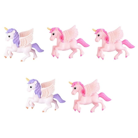 

5pcs Lovely Unicorn Adornment Cake Unicorn Ornaments Unicorn Decoration