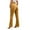 Gold, variant on Bibifish Women's Pants Trendy Corduroy Flare Pants Slim Fit Comfortable Wide Leg Pants Stylish Daily Stylish Commuter Wear Trousers