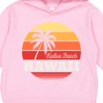 thumbnail image 3 of Inktastic Kailua Beach Hawaii Retro Sunset Toddler Hoodie, 3 of 4