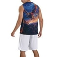 thumbnail image 2 of Sikiie Starry Sky Flying Tiger Basketball Jersey Reversible Men's Mesh Athletic Sports Shirts Training Practice S-4XLXX-Large, 2 of 6