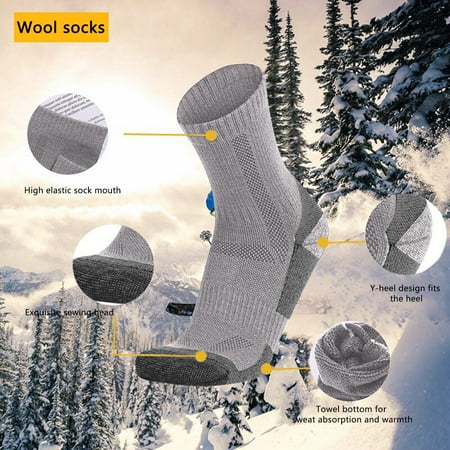 

50% off Socks! TMOYZQ Wool Socks for Women Men s Medium Wool Socks Men s Towel Bottom Warm Outdoor Sports Cashmere Socks Thickened Snow Ski Socks Holiday Gifts on Clearance