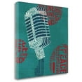 thumbnail image 2 of Tangletown Fine Art 'Type Mic Square' by Michael Mullan Textual Art on Wrapped Canvas, 2 of 2