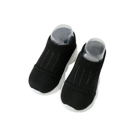 

Gomelly Kids Walking Shoe Slip On Sock Shoes Knit Upper Running Sneakers Anti Collision Trainers Unisex-Child Girls Boys Athletic Sneaker Black 6.5C