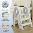 thumbnail image 4 of Zxareky Foldable Kitchen Step Stool, Non-Slip Bathroom Sink Step Stool with Flip-up Pedal, 4 of 6