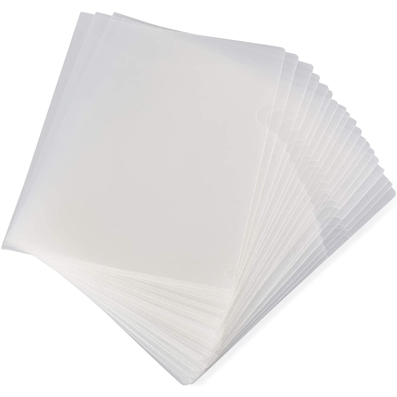 24-Pack Clear Project Protector Folders for Letter Size Documents, 11.4 ...