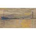 thumbnail image 2 of Paul Signac 24x15 Black Ornate Framed Double Matted Museum Art Print Titled: Saint-Tropez, the Port (1894), 2 of 5