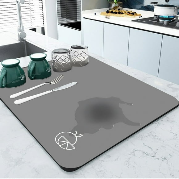 Meitianfacai Dish Drying Mat Coffee Mat Super Absorbent Drying Mat Dish Drying Mat For Kitchen Counter Easy Clean Dish Mat Kitchen Drying Mat