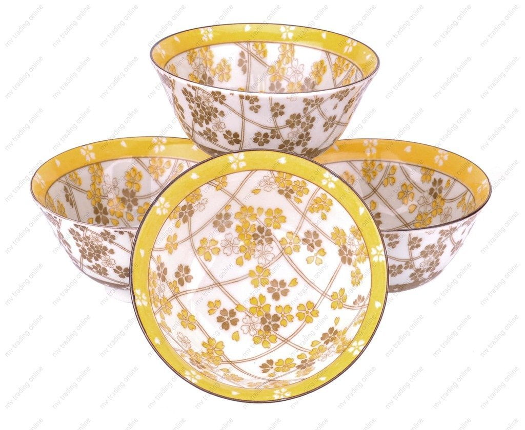 M.V. Trading NS1157 Japanese CherryBlossom Rice Bowls Design, 8 