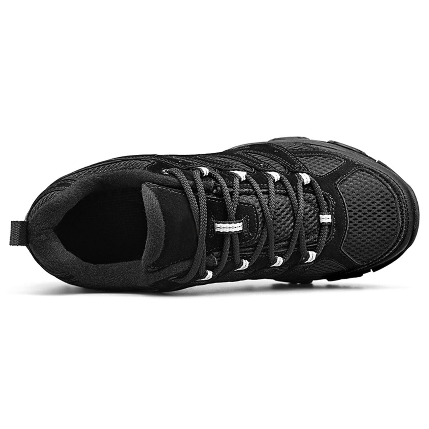YOURDIARY Mens Gym Shoes Thick Sole Lace-Up Hiking Shoes Sports Running Sneakers