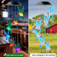 thumbnail image 5 of Campanilla de viento solarLuces de colibríLuces decorativas con energía solarLámpara de araña solarLuces de jardín al aire librePatioVentanaFiestaAcción de GraciasRegalos1.23cp, 5 of 5