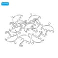 thumbnail image 3 of Uxcell Umbrella Shaped Alloy Open Back Bezel Pendants DIY Hollow Resin Frame, Silver Tone 10 Pack, 3 of 5