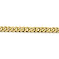 thumbnail image 3 of 14k Yellow Gold 20 Inch 8.5mm Curb Chain Necklace Pendant Charm Beveled, 3 of 9