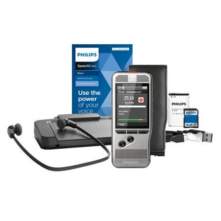 Philips DPM6700/03 Dictation and Transcription Kit with Speech Exec Dictate and Transcribe 2 Year Subscription Software Version 11.5