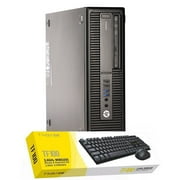 Restored HP Desktop Computer ProDesk G1 Core i3 Processor 8GB Memory 250GB SSD DVD Wi-Fi and a T-Wolf TF100 Wireless Keyboard and Mouse Windows 10 PC (Refurbished)