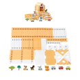 thumbnail image 3 of Juego de bloques de construcción, juguete educativo de ingeniería, construcción de casas de madera DIY para niños y adultos, regalo de cumpleaños., 3 of 9