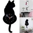 thumbnail image 2 of Coofit Wall Clock Creative Cartoon Cat Swinging Tail Hanging Clock Wall Decoration, 2 of 6