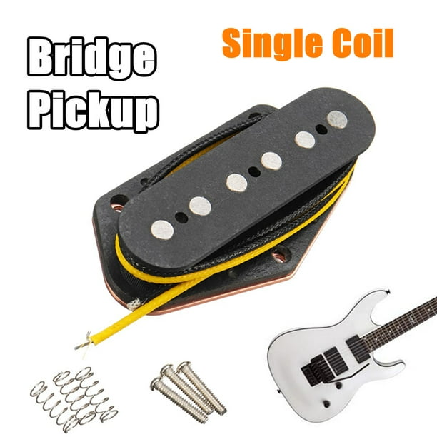 5 Magnet Vintage Single Coil Tele Stack Bass Guitar Bridge Pickup Alnico  Black 