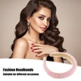 thumbnail image 3 of Unique Bargains 1 Pc Rhinestone Headband for Women Bling Padded Hairband Hair Accessories 1.18 Inch Wide Pink, 3 of 7
