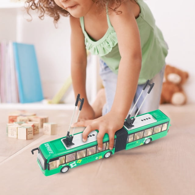 Educational Bus Plastic&Metal School Bus Toy, Toy Bus, City Bus Toy For Children For Toddlers