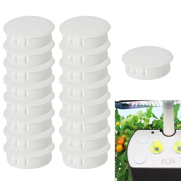 16 Pack Qzbhct Plant Spacer Cover kit for AeroGarden Plant Deck Openings, Platform Cover Lid Accessories, Compatible with Harvest, Bounty, Farm, Extra, Ultra All Models Grow Deck Openings, White