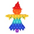 thumbnail image 1 of Presione Bubble Halloween Rainbow Scarecrow Toy Juguetes Educativos Autismo Necesidades Especiales Stress Reliever Silicona Descompresión Juguetes Grandes Regalos Para Niños seitruly HA038425-00, 1 of 6