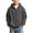 Dark Gray, variant on Boys Waffle Knit Zip Up Hoodie Tops, Long Sleeve Full Zip Hooded Sweatshirt with Sleeve Pocket, Loose Casual Outerwear for School Daily Outdoor Fall Winter Activities Red 9-10T