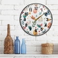 thumbnail image 3 of Yayeee Wall Clock Battery Operated 9.5" Silent Quartz Non-Ticking for Living Room Decor, Red Easter Eggs, 3 of 8
