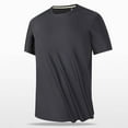 thumbnail image 2 of Quinlirra Mens T-shirts Lightweight Men's Summer Solid Color Casual Loose Short Sleeved Round Neck T-shirt, 2 of 5