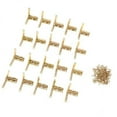 thumbnail image 1 of GROWTH TANK 5X 20pcs 90 Degree Support Spring Hinge Door Hinges for Jewelry Box Gold, 1 of 9