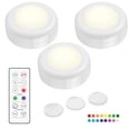 thumbnail image 2 of Pressing Night Light Wireless Colorful Cabinet Light Dimming LED Cabinet Night Lamps with Remote Control Touch Sensor for Home Hotel Office, 2 of 9