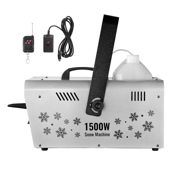 KFFKFF Snow Creator, 1500W, Versatile Mounting Snowflake Generator, Remote Operated Indoor Snow Producer with 5L Capacity, Efficient Synthetic Snow Machine for Christmas, Parties, Weddings