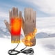 thumbnail image 3 of Guantes calefactables sin dedos Guantes recargables USB – Calentador de manos portátil para invierno para hombres, mujer, material suave y transpirable, ajuste ajustable, uso interior y exterior, 3 of 5