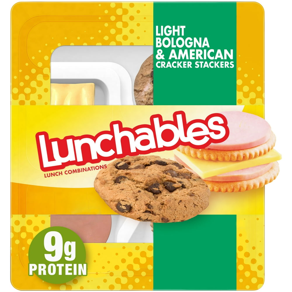Lunchables Light Bologna & American Cheese Cracker Stackers Snack Kit
