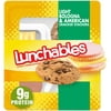 Lunchables Light Bologna & American Cheese Cracker Stackers Snack Kit with Chocolate Chip Cookies, 3.1 oz Tray