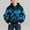Sky Blue, variant on Boys Hooded printed Wolf Autumn and Winter Round Neck Patchwork Long Sleeved Sweatshirt Daily Casual Outerwear Hooded Sweatshirt Top With Shoulder Inserts Black 11-12 Years