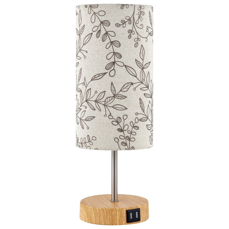 3-Way Dimmable Table Lamp with USB Ports, 15" photo 5