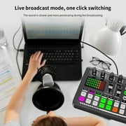Lifetechs F998 Sound Card Professional Volume Adjustable USB Live Stream Audio Card Adapter for PC