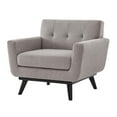 thumbnail image 1 of Armchair Accent Chair, Grey Gray, Fabric, Modern Contemporary, Mid Century Living Hotel Lounge Cafe Lobby, 1 of 8