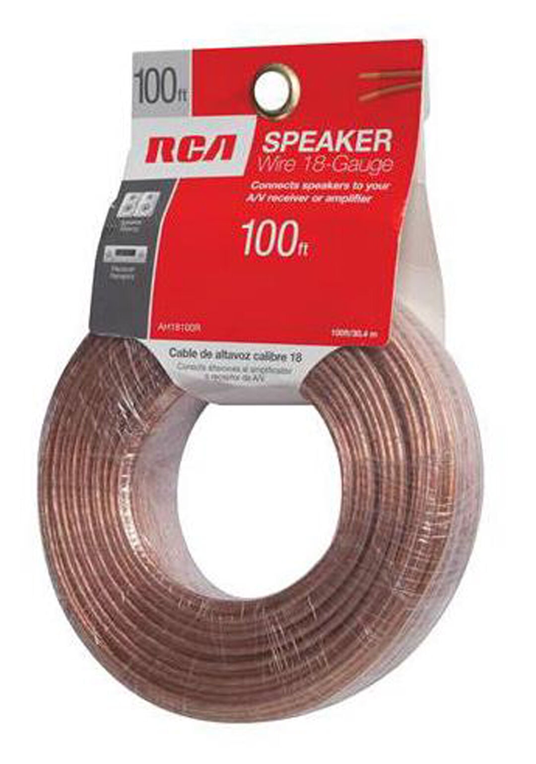 Rca Ahr Speaker Wire 18 Gauge 100ft 30 4m Walmart Com Walmart Com