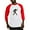 Red/White, variant on CafePress - PEACE UP Baseball Jersey - Cotton Baseball Jersey, 3/4 Raglan Sleeve Shirt