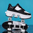 thumbnail image 5 of Roller Skates for Women Men, Shoes with Wheels for Girls, Kick Rollers Shoes Retractable for Boys, Adult Parkour Quad Roller Shoes, Inline Skates Children's Outdoor Skates, 5 of 10