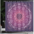 thumbnail image 4 of Ambesonne Purple Shower Curtain, Colorful Astrology Signs, 69"Wx75"L, Purple, 4 of 5