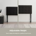 thumbnail image 4 of LammaLoe Square Tufted Upholstered Full Headboard with Adjustable Height, Black, Full, 4 of 6